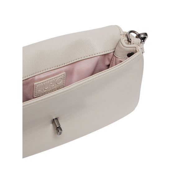 Dettaglio interno Borsa a spalla Donna in tessuto spalmato Beige