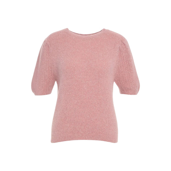 Maglione Donna con maniche corte a palloncino Rosa
