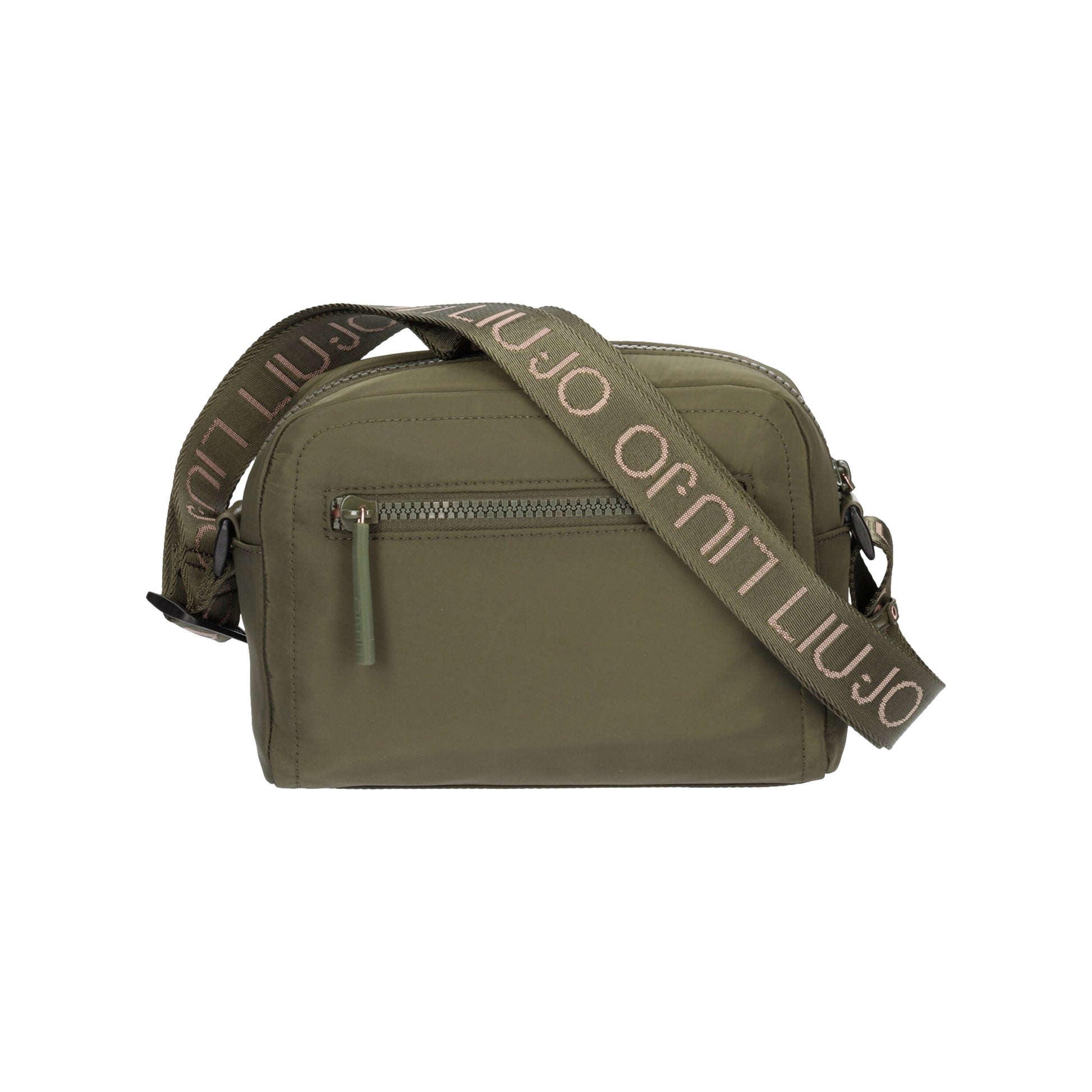 Borsa Donna con tracolla logata Verde oliva retro