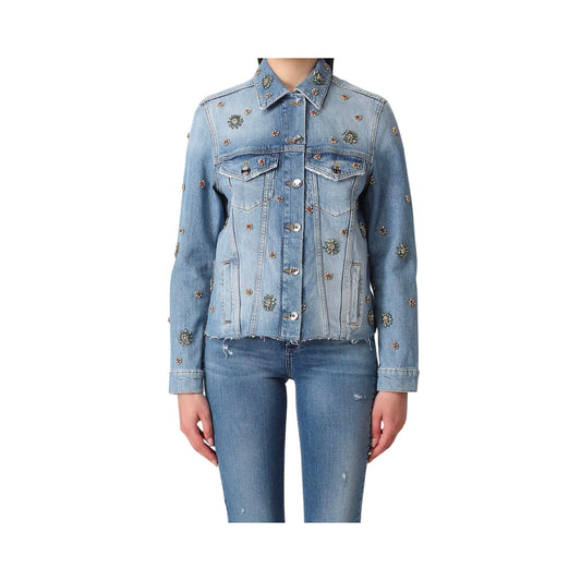 Giacca Donna Jeans con clip all-over