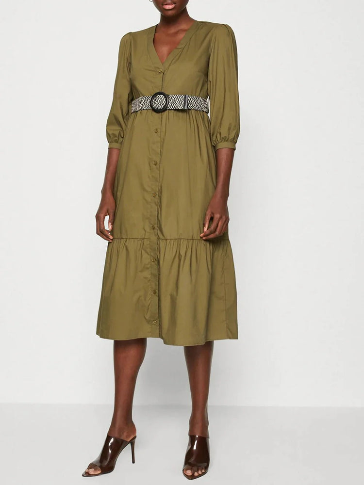 Eco-sustainable women's 3/4 dress