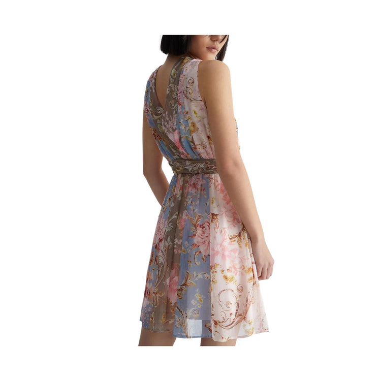 Abito Donna con nodo e stampa floreale