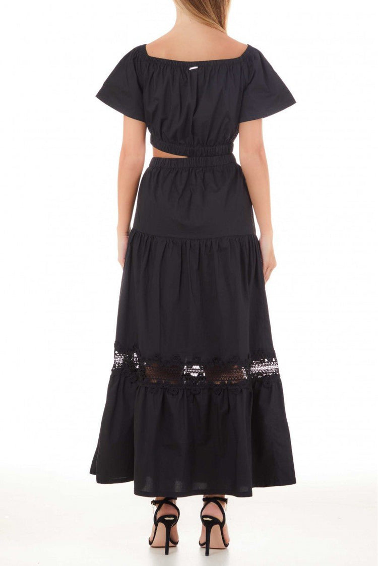 Robe longue femme avec détails