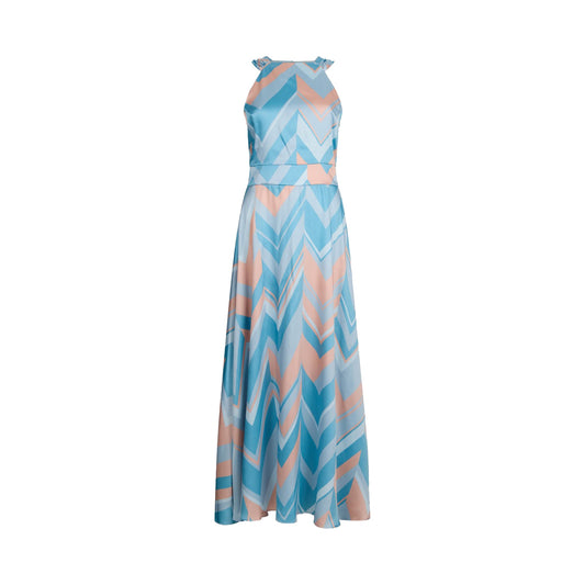 Abito Donna lungo con fantasia geometrica
