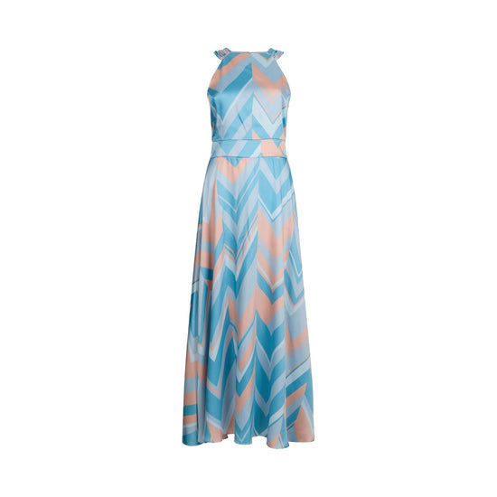 Abito Donna lungo con fantasia geometrica