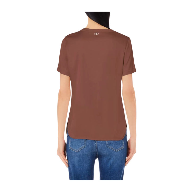 Blusa Donna a girocollo in viscosa