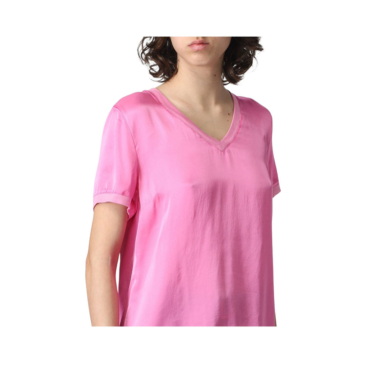 Women's blouse with V-neck