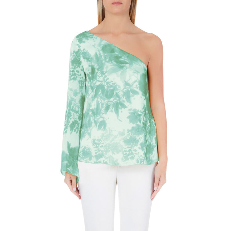 Blusa Donna monospalla floreale