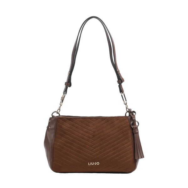 Borsa a spalla Donna con nappina Marrone chiaro