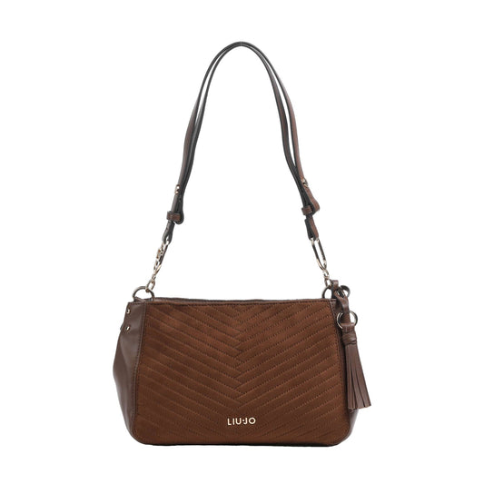 Borsa a spalla Donna con nappina Marrone chiaro