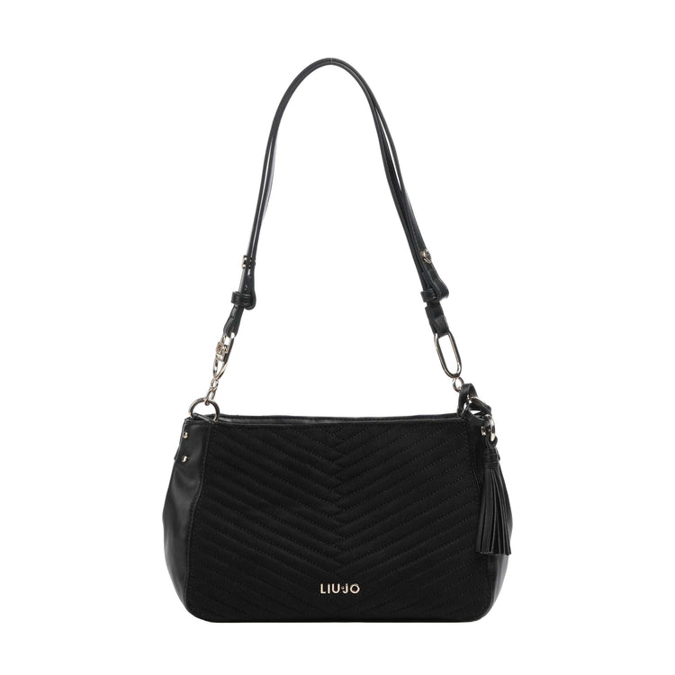 Borsa a spalla Donna con nappina Nero