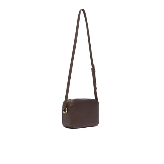 Borsa a tracolla media da Donna marrone scuro retro