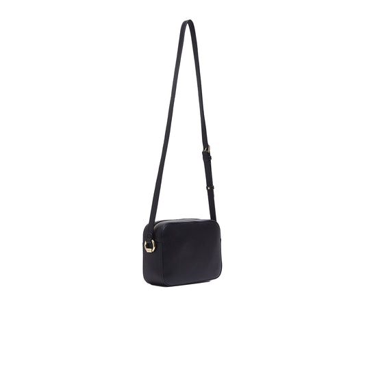 Borsa a tracolla media da Donna Nero retro