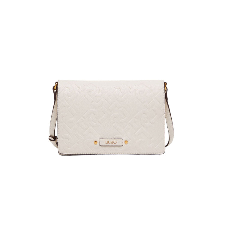 Women's shoulder bag with logo motif