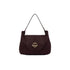Borsa Donna media con borchie Bordeaux