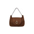 Borsa Donna media con borchie marrone chiaro