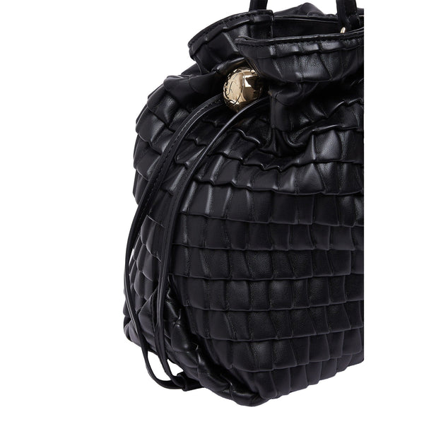 Borsa Donna Riccy goffrata Nero dettaglio