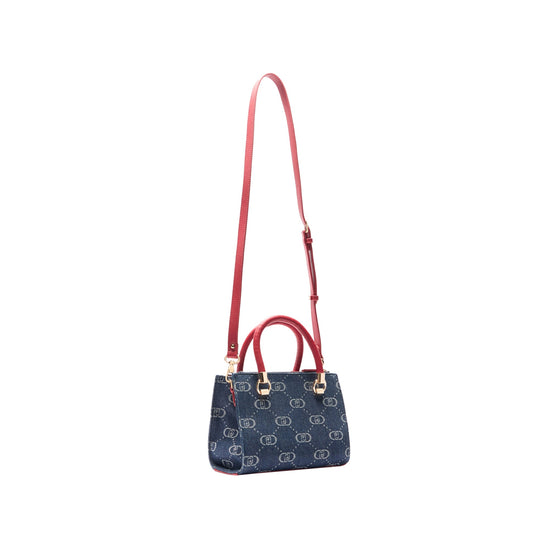 Borsa Donna Satchel S Logata con tracolla retro