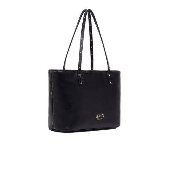 Borsa Donna shopper micro bottalata nero