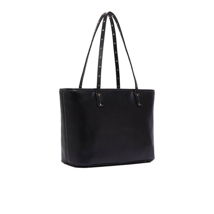 Borsa Donna shopper micro bottalata nero, retro
