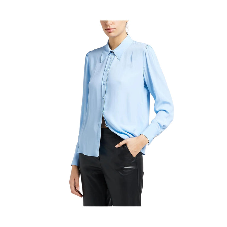 Camicia Donna tinta unita con collo classico