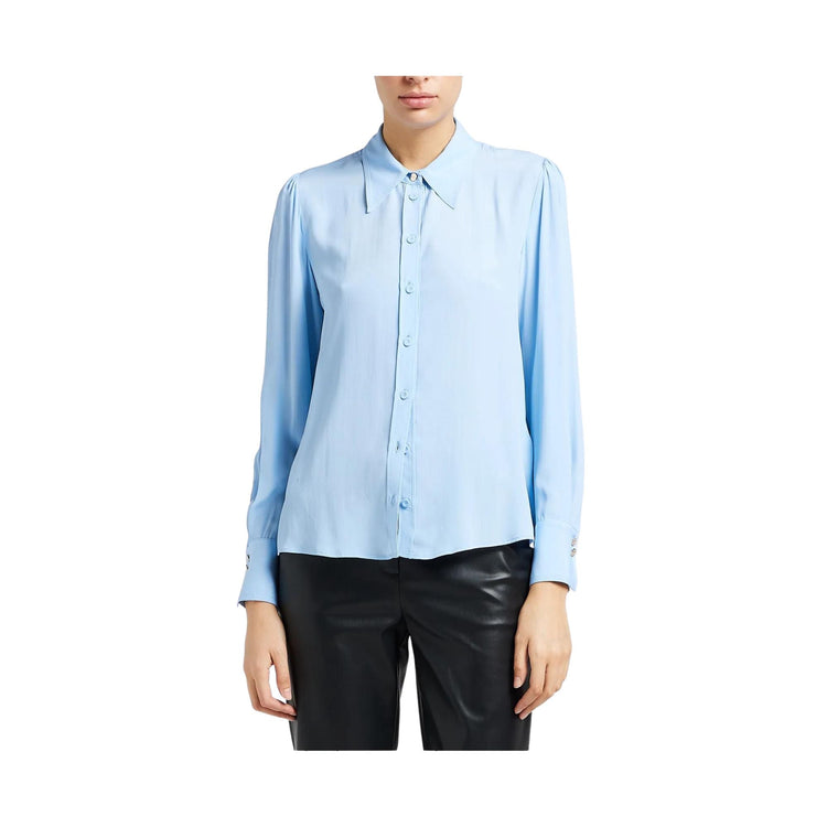 Camicia Donna tinta unita con collo classico