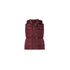 Gilet Donna trapuntato con coulisse bordeaux