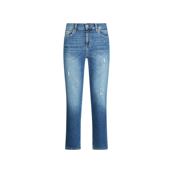 Jeans Donna dal fit slim, con tasche decorate con strass