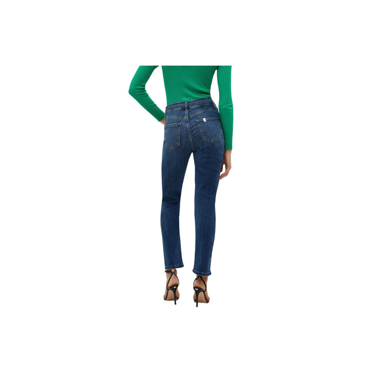 Jean femme avec ceinture recouverte de strass