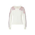 Maglia Donna Bianca con dettagli floreali
