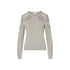 Maglia Donna con dettagli floreali Beige
