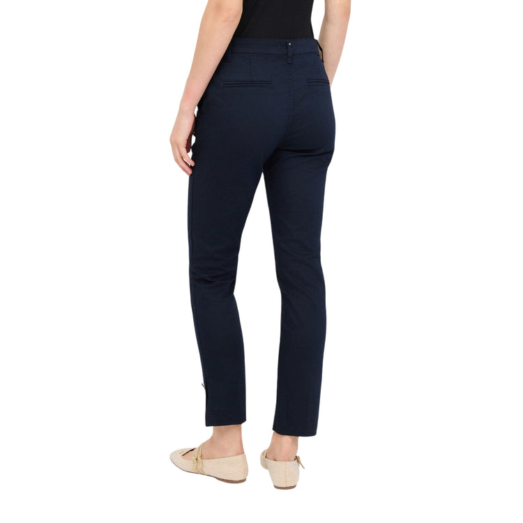Pantalone Donna Chino Slim fit Blu navy retro