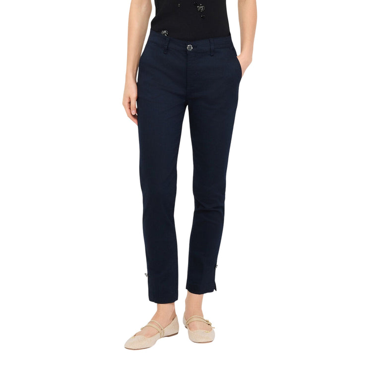 Pantalone Donna Chino Slim fit Blu navy