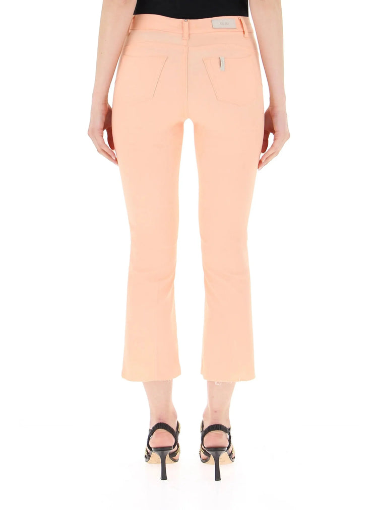 Pantaloni Donna Cinque tasche Micro flare regular fit