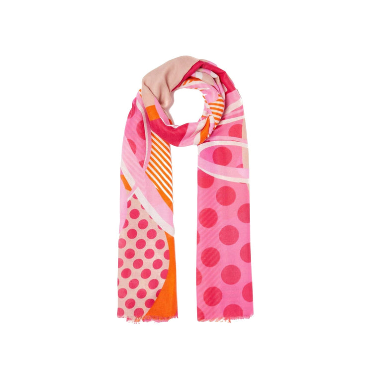 Pashmina Donna a pois con logo