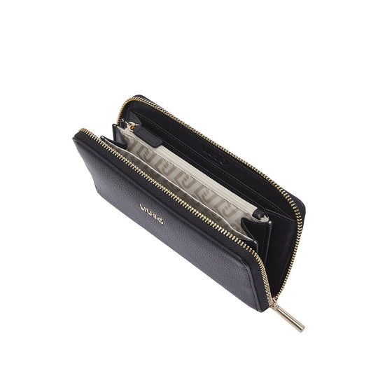 Portafoglio grande Donna con zip Nero interno