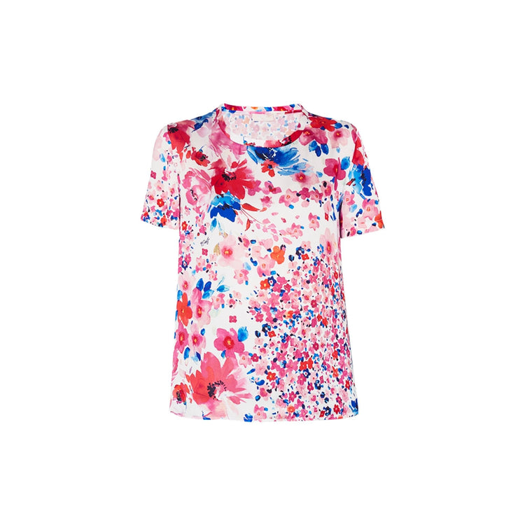 Women's T-shirt with floral print pattern