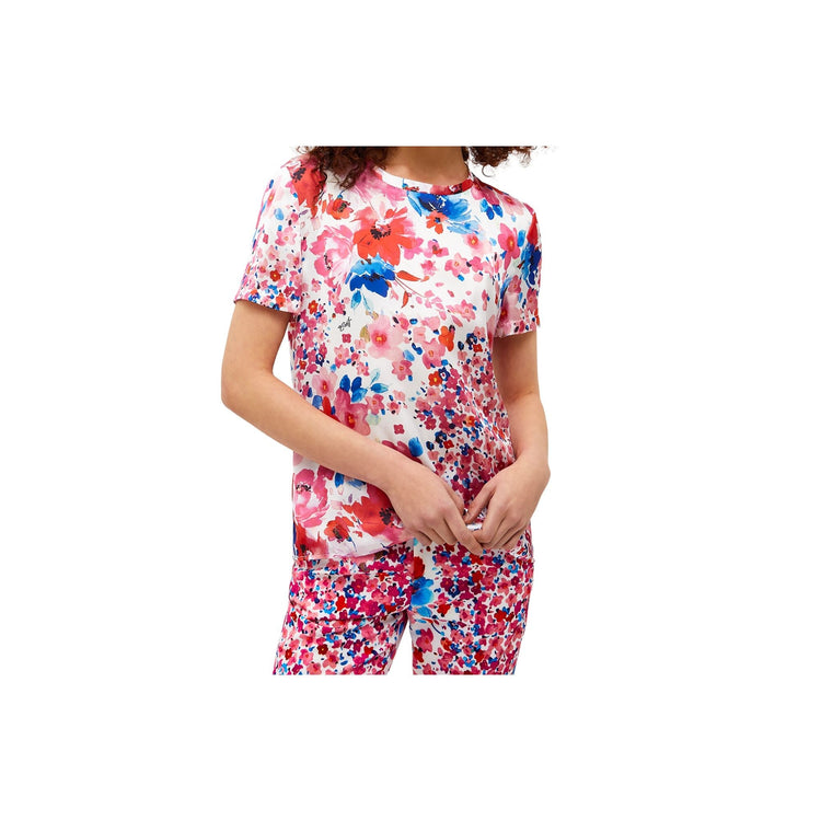 Women's T-shirt with floral print pattern