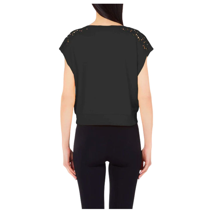 T-shirt femme détails dentelle