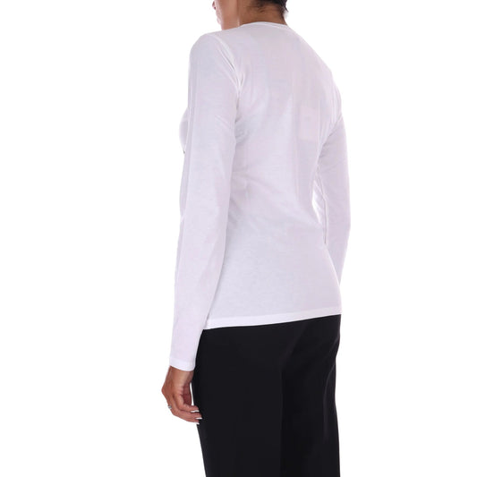 T-shirt Donna con stampa strass modella retro