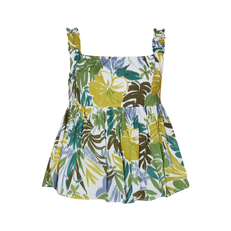 Top femme à motif fleuri