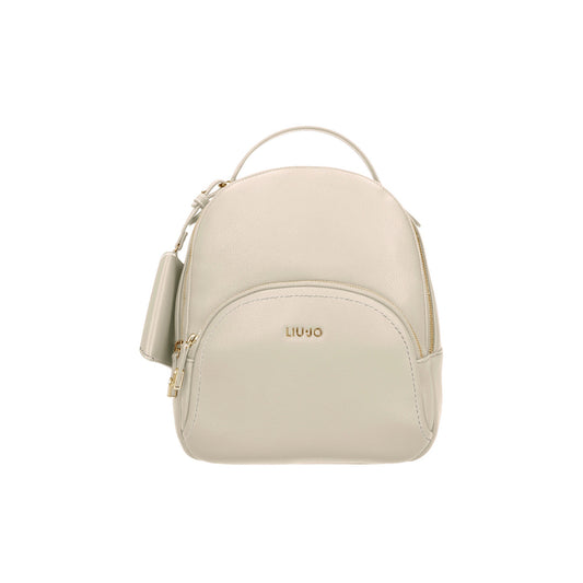 Zaino Donna Beige con portamonete e tasca frontale