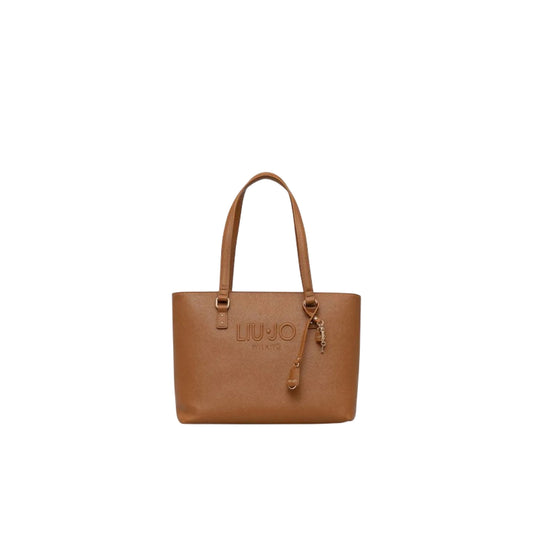Tote bag grande Donna con charm marrone
