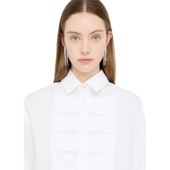 Camicia Donna con dettaglio davanti Bianco dettaglio frontale