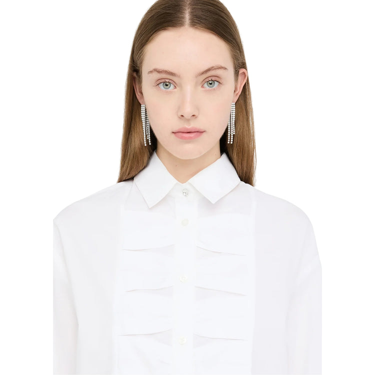 Camicia Donna con dettaglio davanti Bianco dettaglio frontale