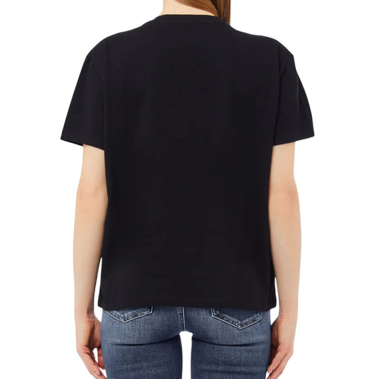 T-shirt Donna con grafiche e strass retro