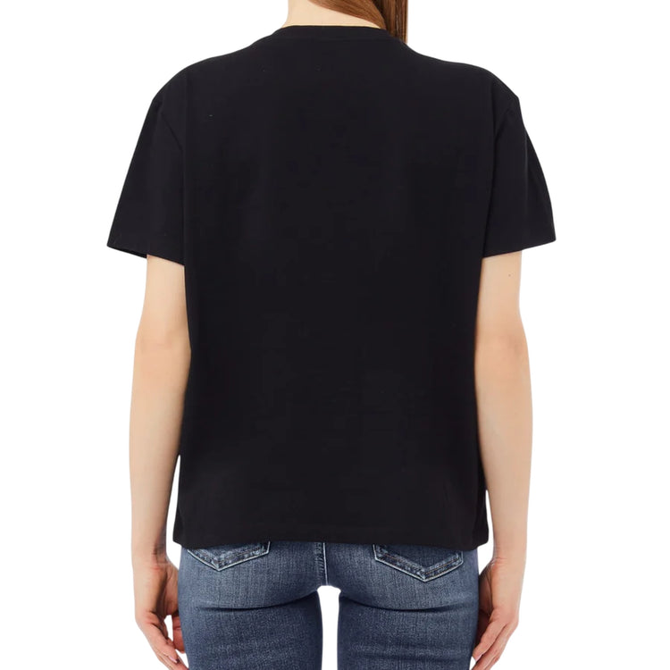 T-shirt Donna con grafiche e strass retro