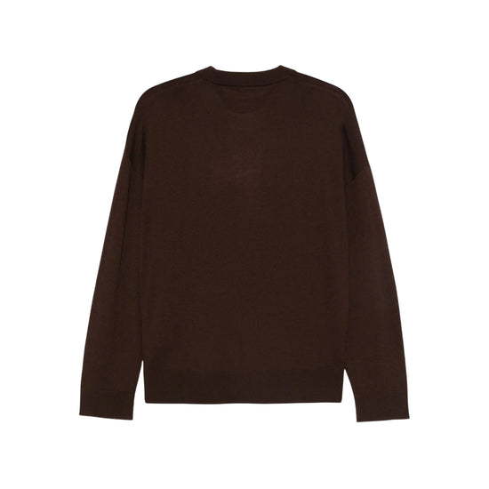 Maglia Donna con patch logata Marrone retro