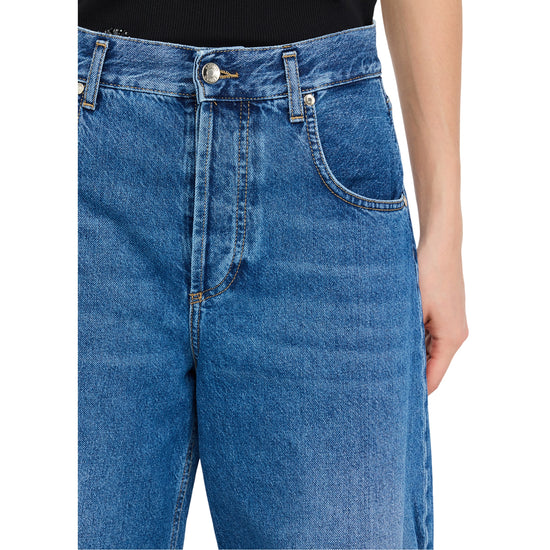 Jeans Donna modello balloon dettaglio