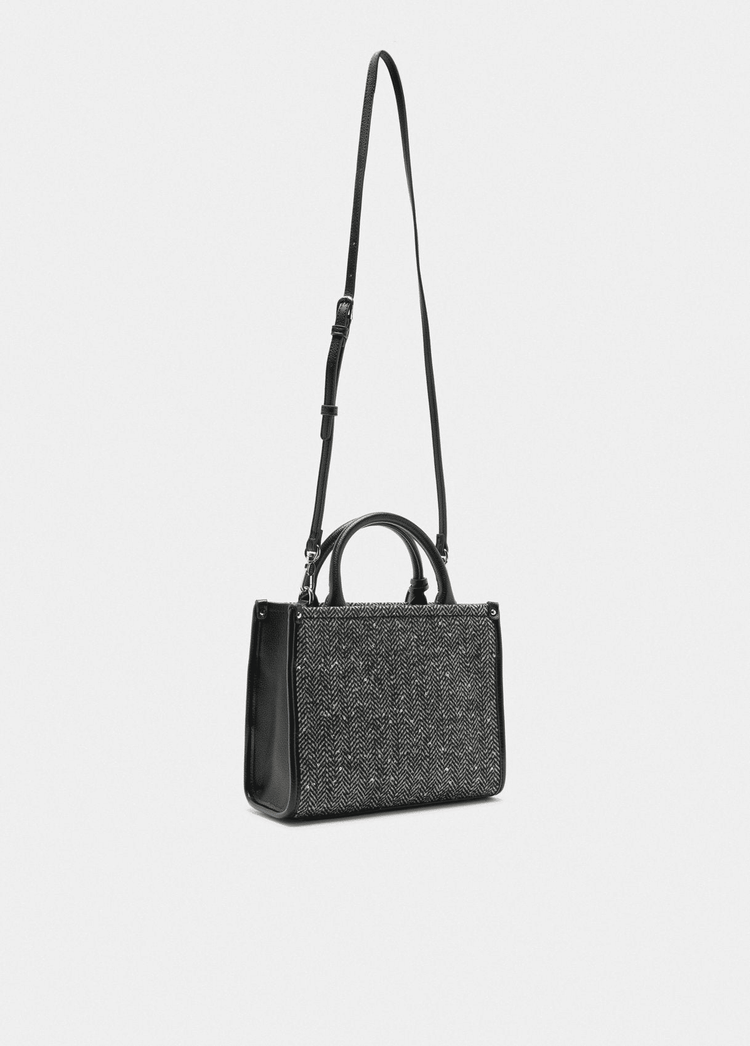 LIU JO Borsa Tote Paillettes Chevron Donna